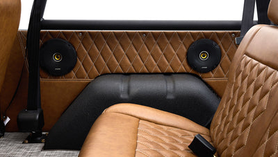 Ford Bronco 1975 Metallic Navy Coyote Series with Custom Diamond Stitch Leather Interior