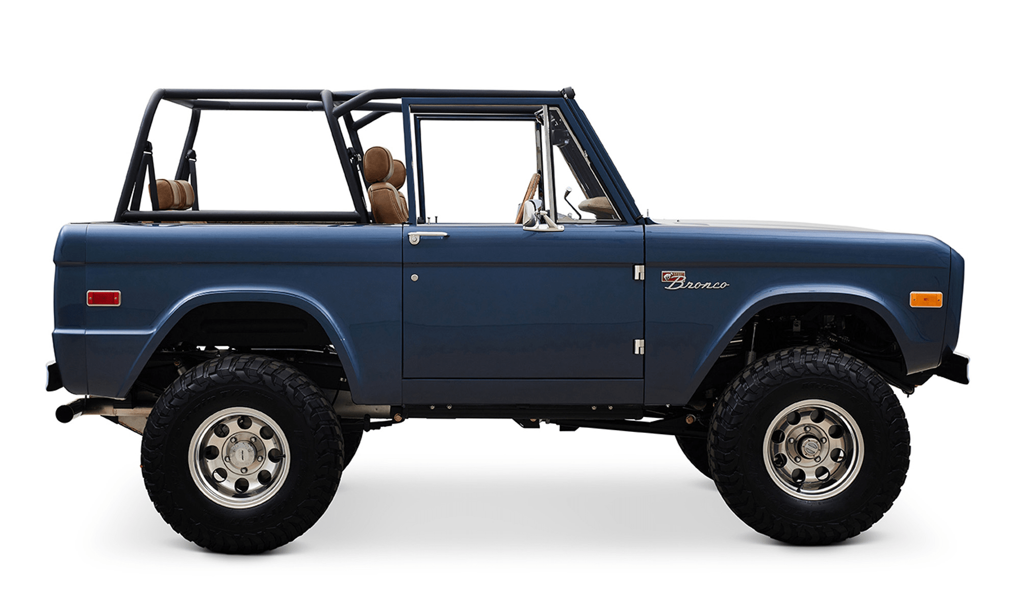 Classic Ford Bronco Ford Bronco 1975 Metallic Navy Coyote Series Passenger Side series