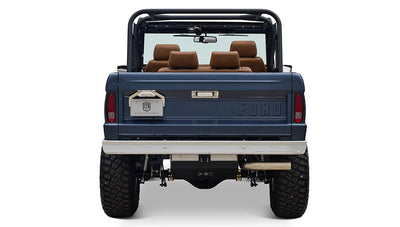 Ford Bronco 1975 Metallic Navy Coyote Series with Custom Diamond Stitch Leather Interior