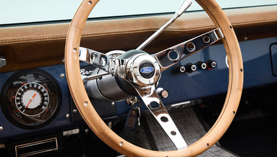 Ford Bronco 1975 Metallic Navy Coyote Series with Custom Diamond Stitch Leather Interior