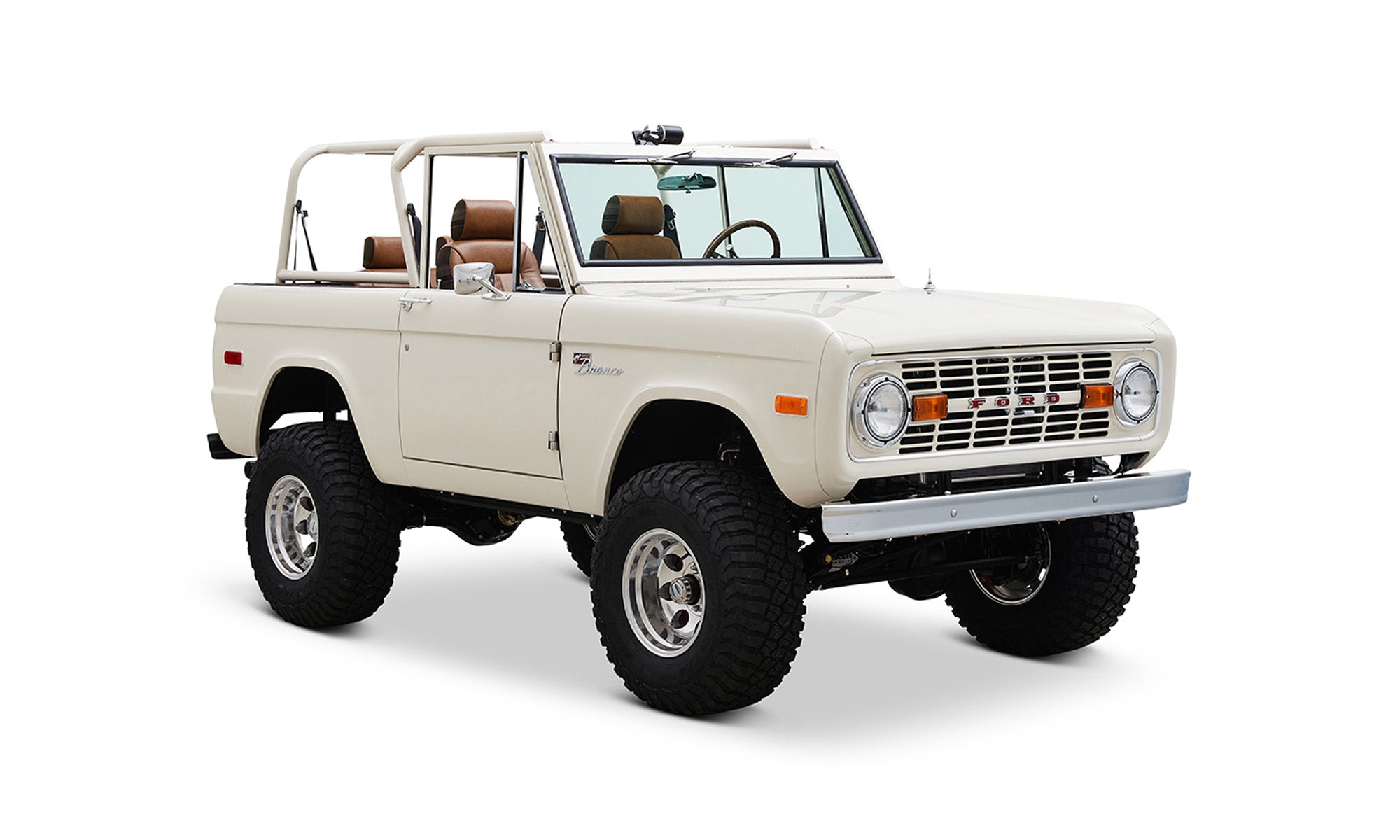 Classic Ford Bronco front passenger-side view