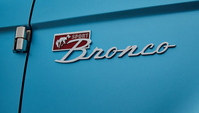 Ford Bronco 1974 Ocean Blue with Tan Soft Top Bronco Sport