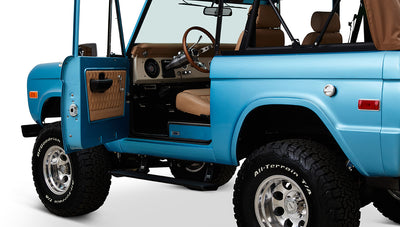 Ford Bronco 1974 Ocean Blue with Tan Soft Top