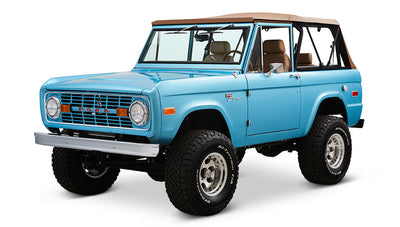Ford Bronco 1974 Ocean Blue with Tan Soft Top