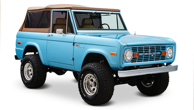 Ford Bronco 1974 Ocean Blue with Tan Soft Top