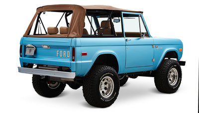 Ford Bronco 1974 Ocean Blue with Tan Soft Top