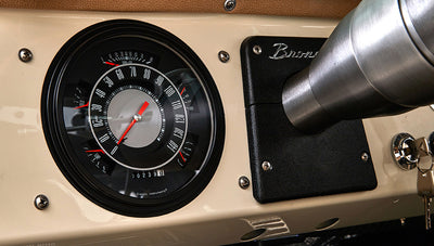 Ford Bronco 1974 Ocean Blue with Tan Soft Top Speedo