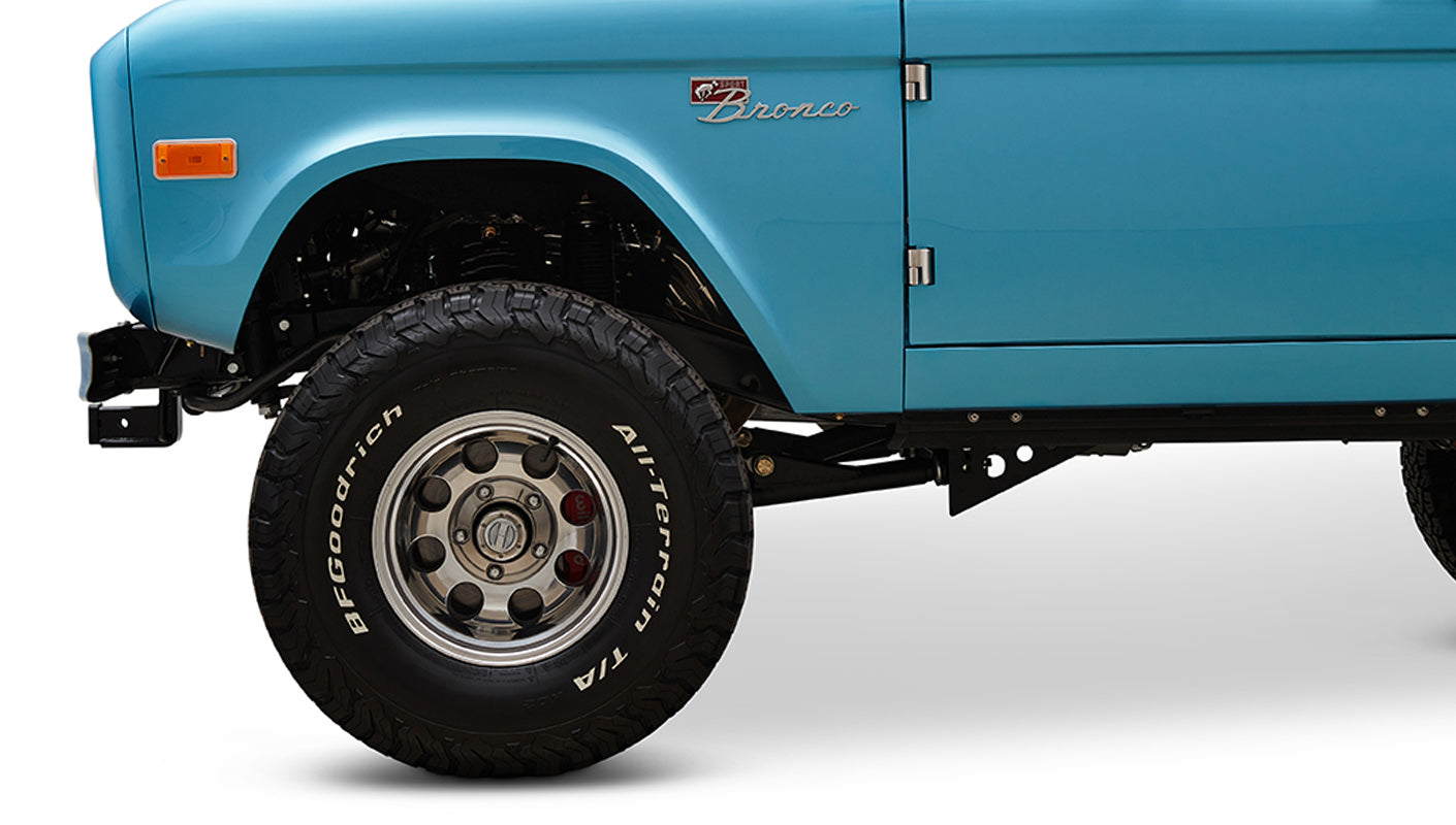 Ford Bronco 1974 Ocean Blue with Tan Soft Top