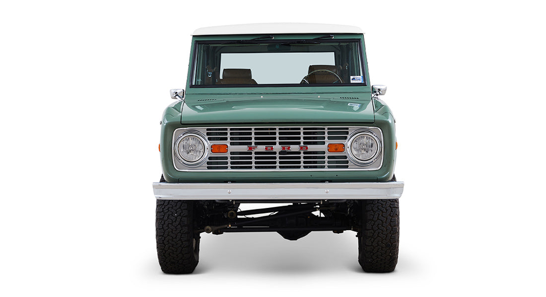 Classic Ford Bronco front view
