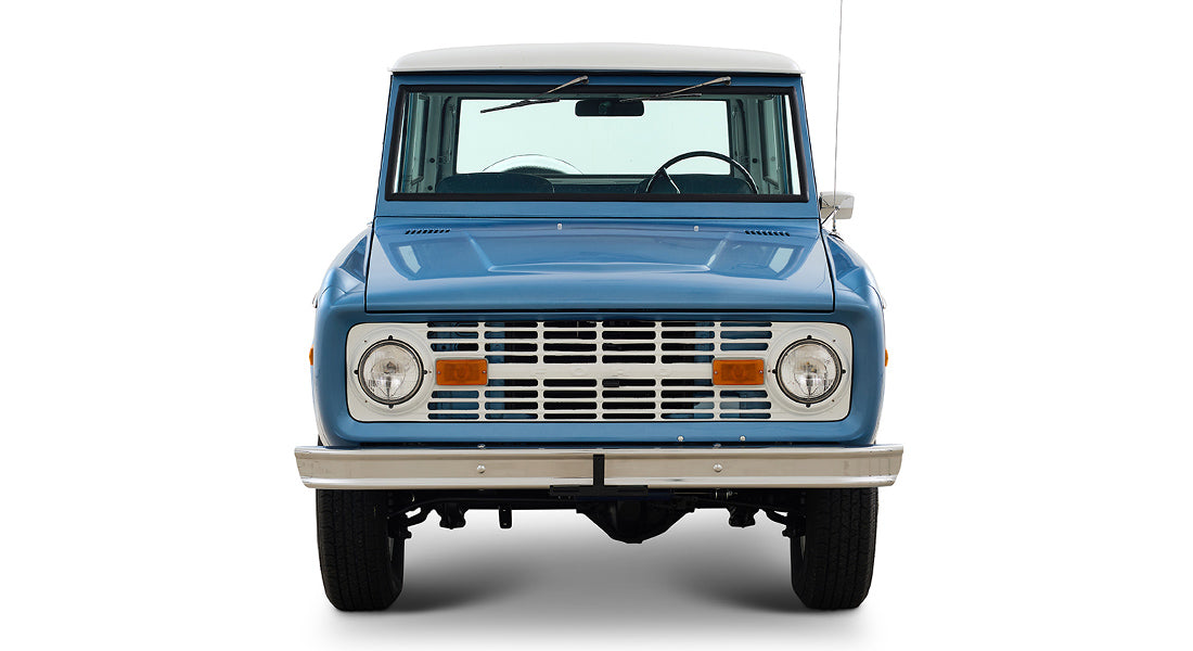 Ford Bronco Restored 1976 Brittany Blue 302 v8 with White Hard Top