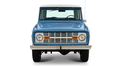 Ford Bronco Restored 1976 Brittany Blue 302 v8 with White Hard Top