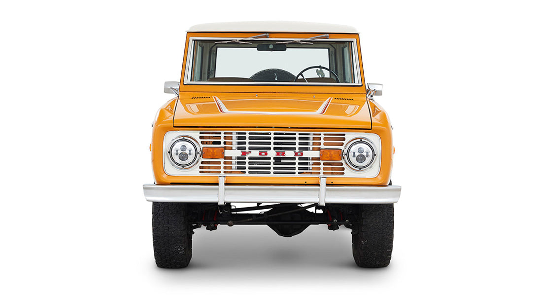 Classic Ford Bronco front view