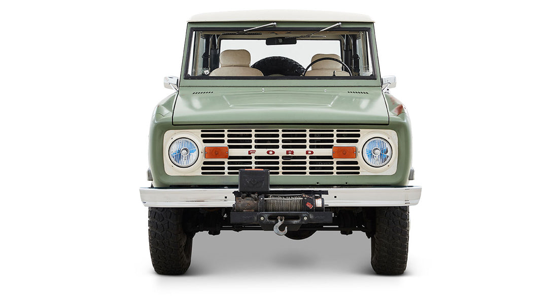 Classic Ford Bronco front view
