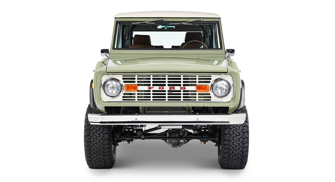 Classic Ford Bronco front view