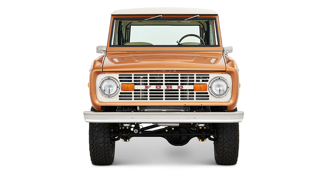 Classic Ford Bronco front view