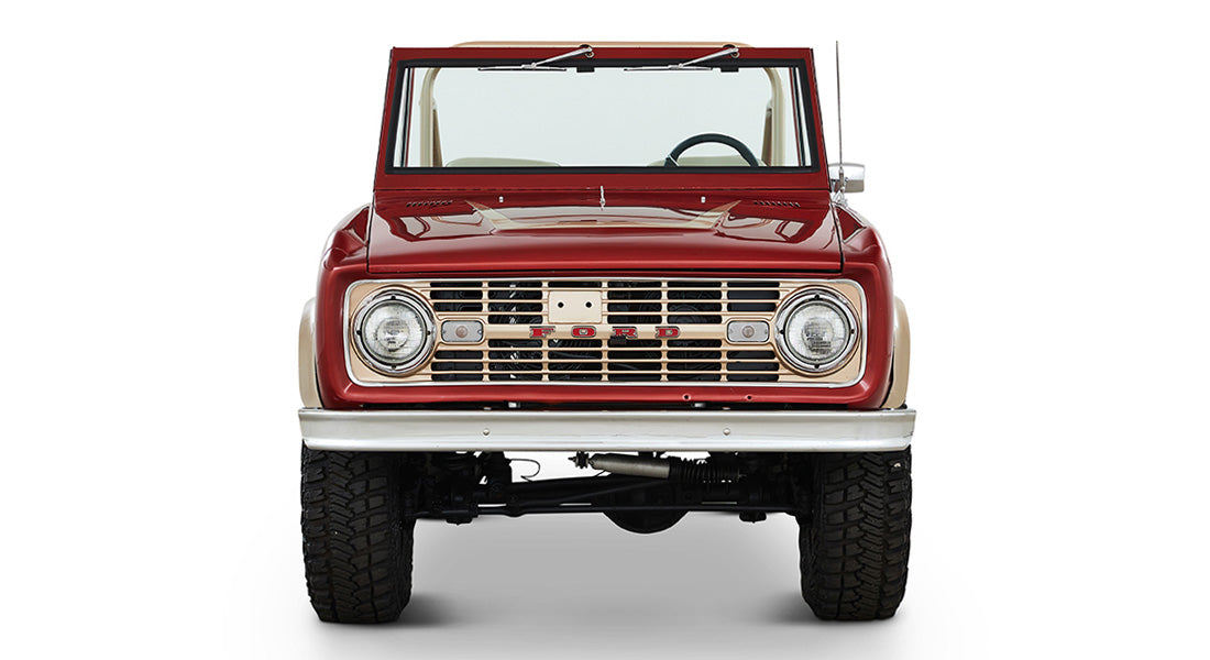 Classic Ford Bronco front view