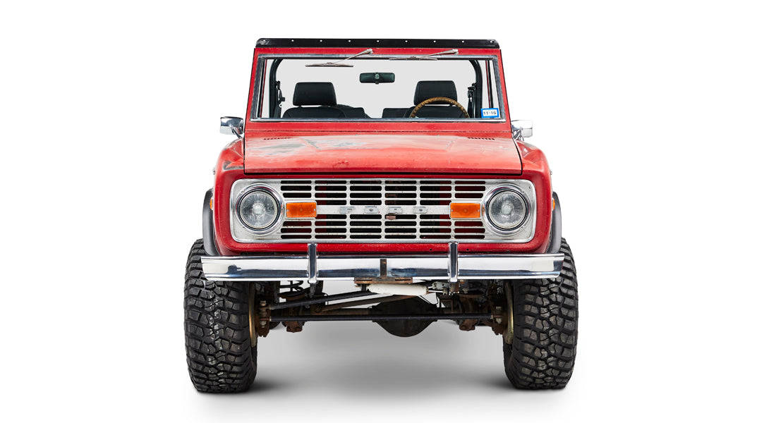 Classic Ford Bronco front view