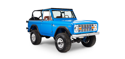 Classic Ford Bronco front passenger-side view