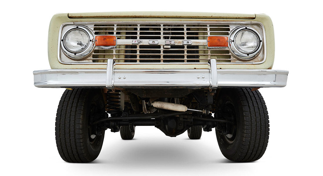 Classic Ford Bronco front view