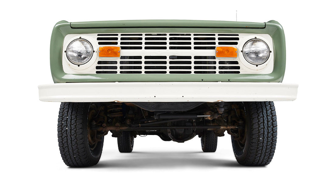 Classic Ford Bronco front view