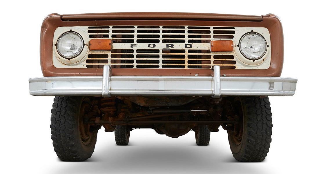 Classic Ford Bronco front view