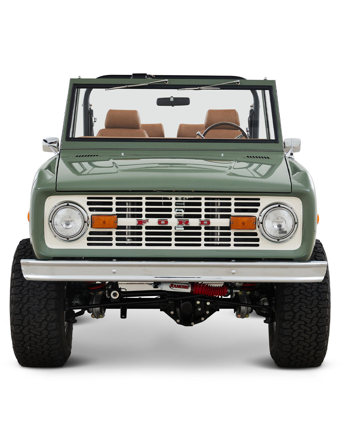 Classic Ford Bronco front view
