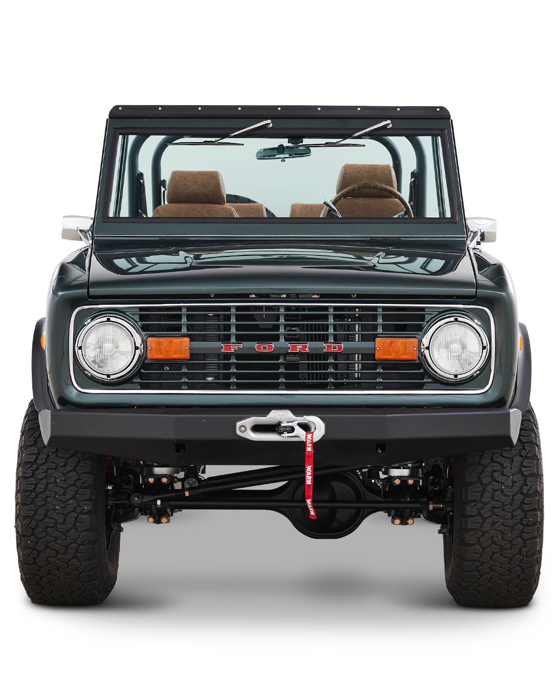 Classic Ford Bronco front view