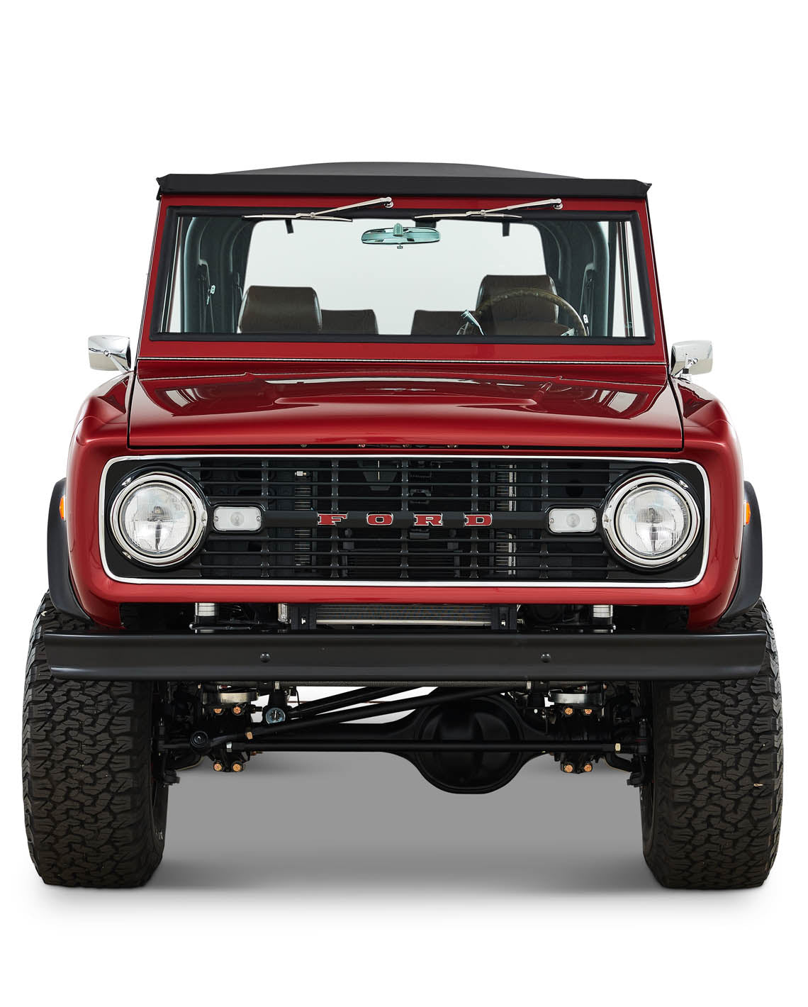 Classic Ford Bronco during a beach story
