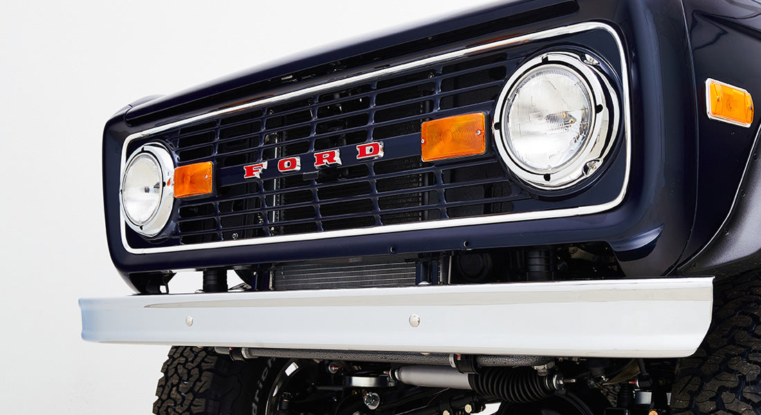 1974 Classic Ford Broncos Coyote Series Alys Beach with Orange Interior and black soft top