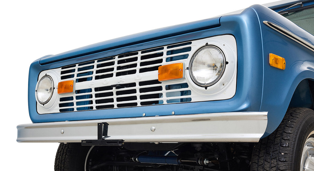 Ford Bronco Restored 1976 Brittany Blue 302 v8 with White Hard Top