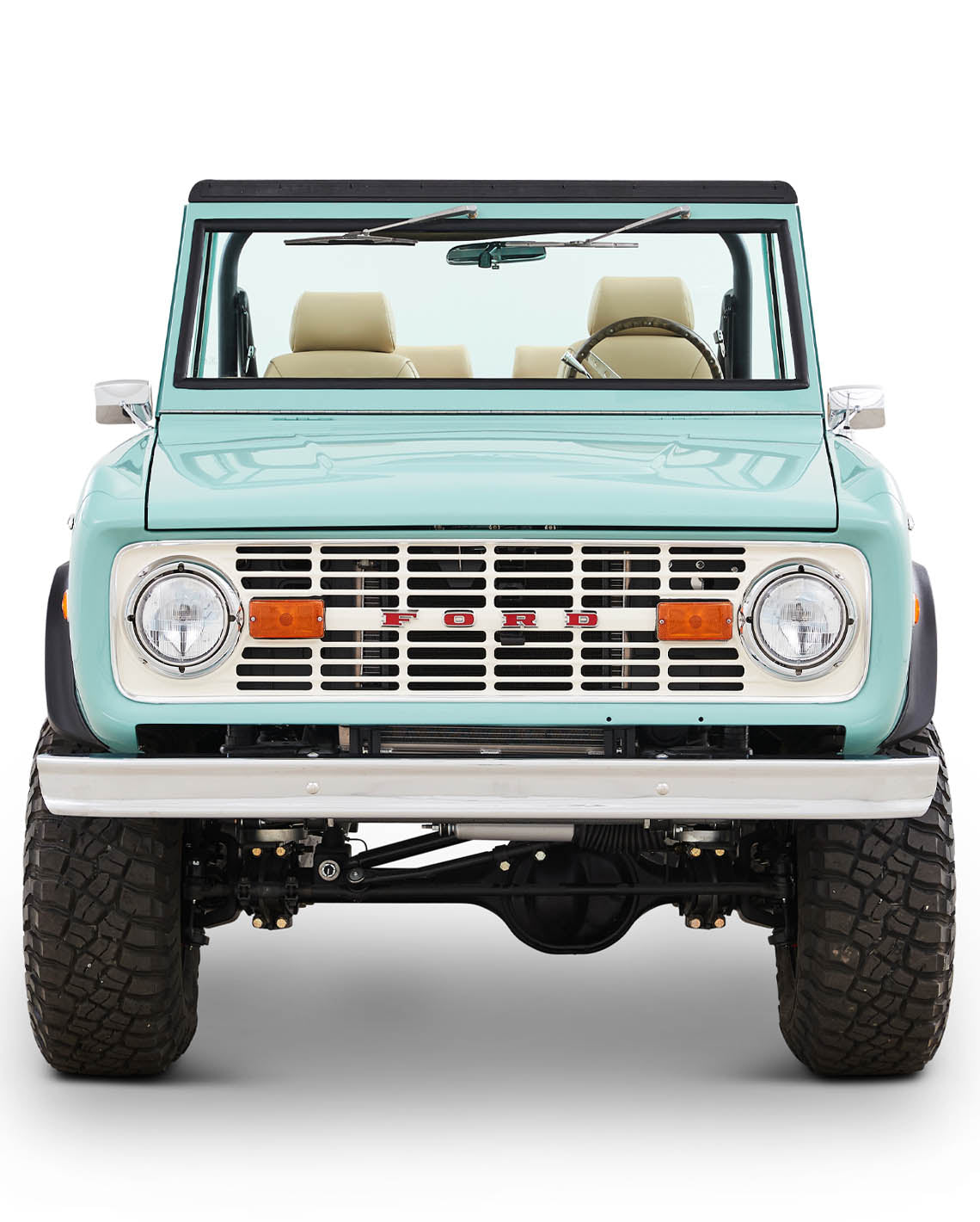 Classic Ford Bronco front view