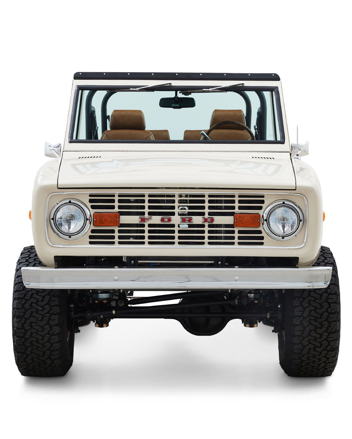 Classic Ford Bronco front view