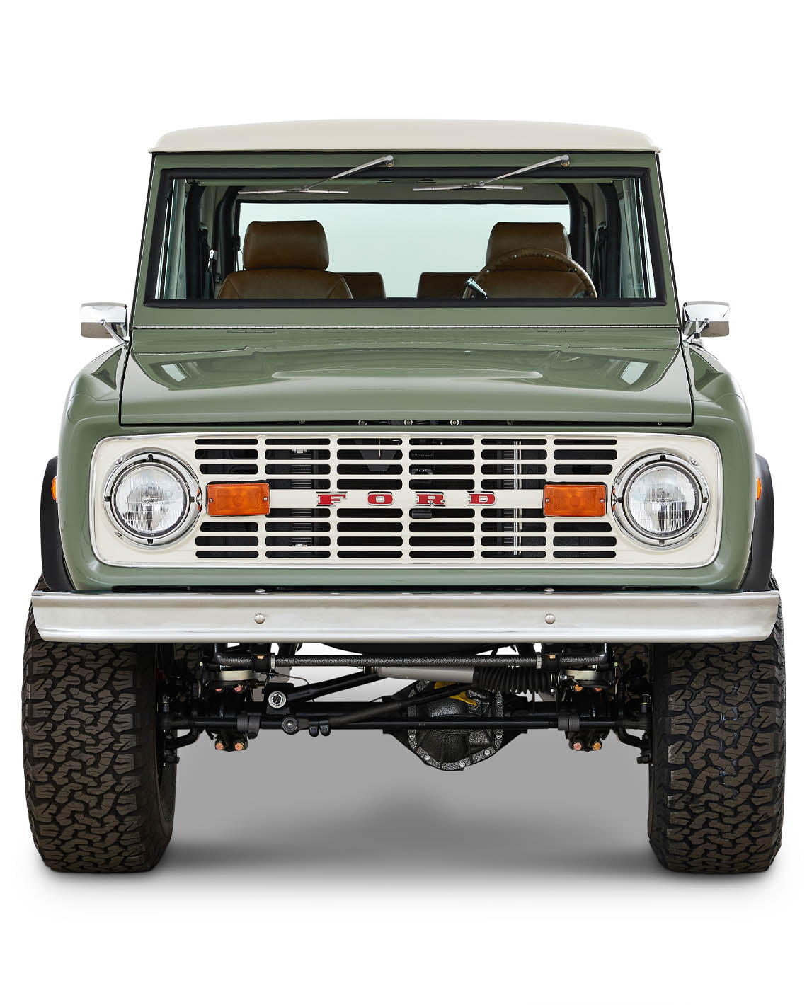 Classic Ford Bronco front view