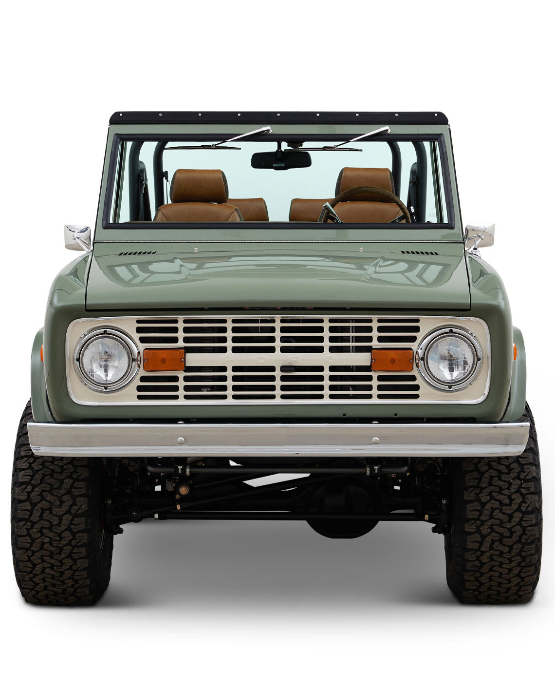 Classic Ford Bronco front view
