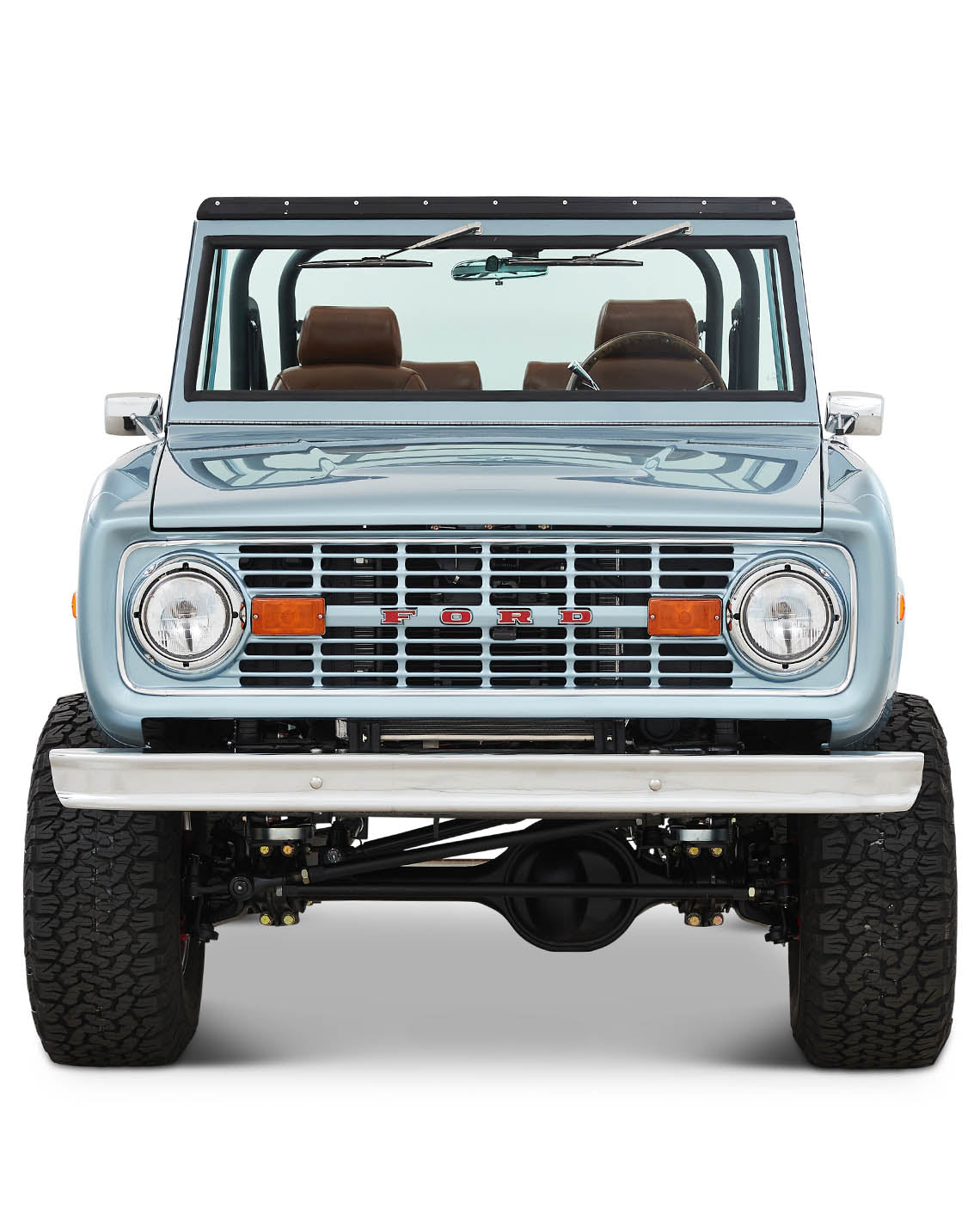 Classic Ford Bronco front view