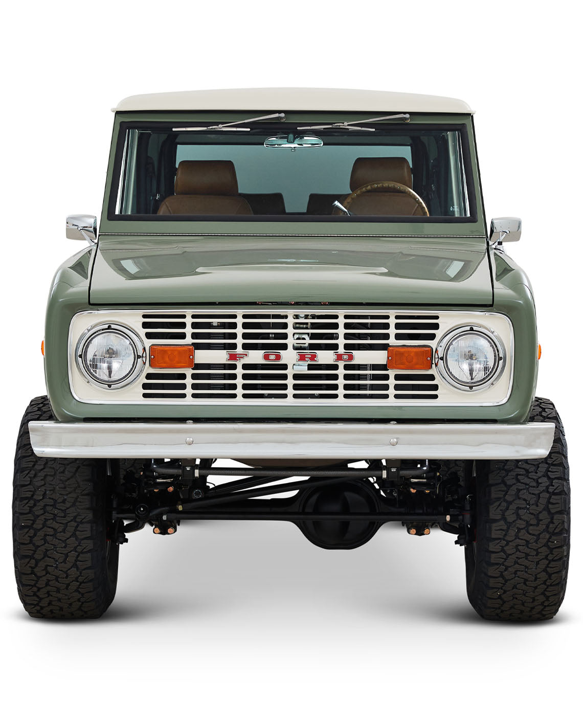 Classic Ford Bronco during a beach story