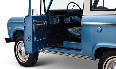 Ford Bronco Restored 1976 Brittany Blue 302 v8 with White Hard Top