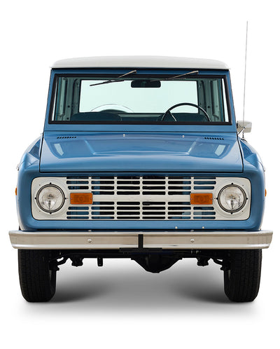 Ford Bronco Restored 1976 Brittany Blue 302 v8 with White Hard Top