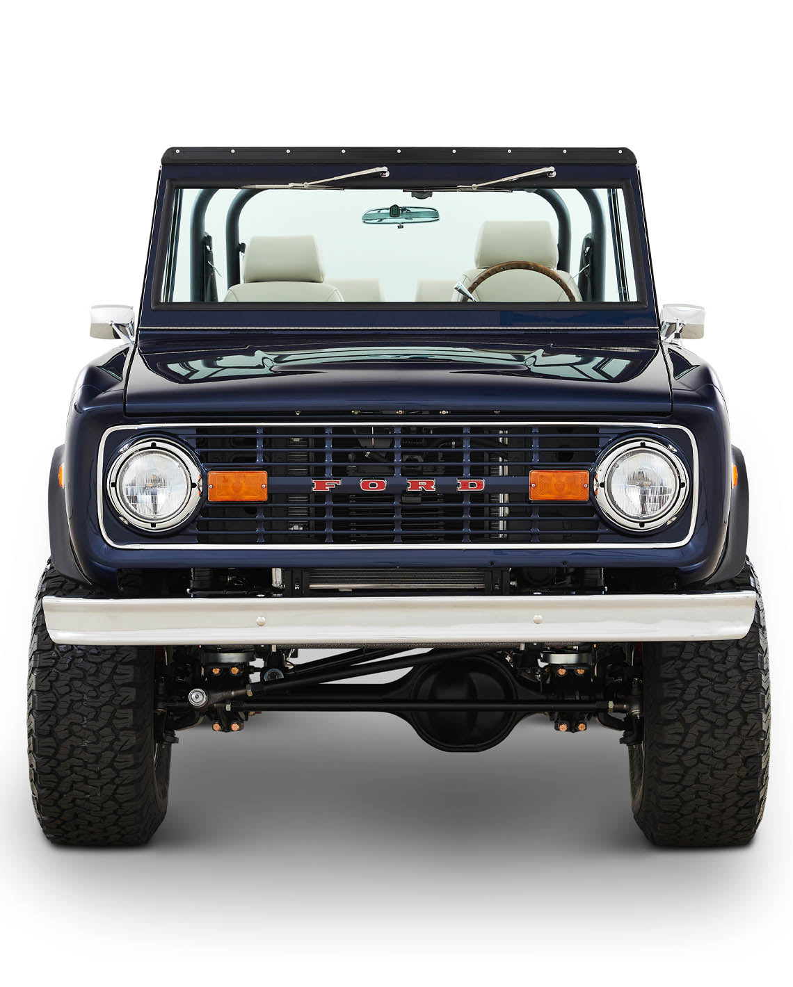 Classic Ford Bronco front view