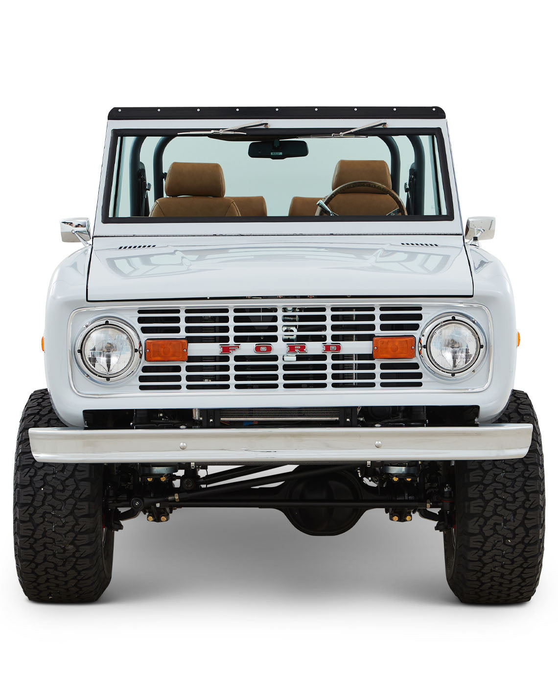 Classic Ford Bronco during a beach story