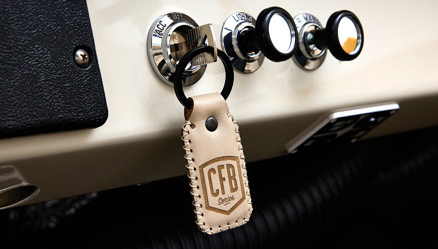 Ford Bronco 1975 in Chrome Yellow with custom Basket Weave Interior and Wimbledon White Wheels