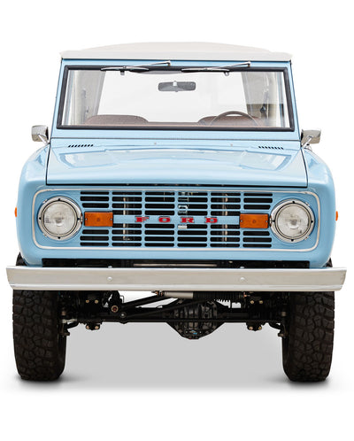 Classic Ford Bronco during a beach story