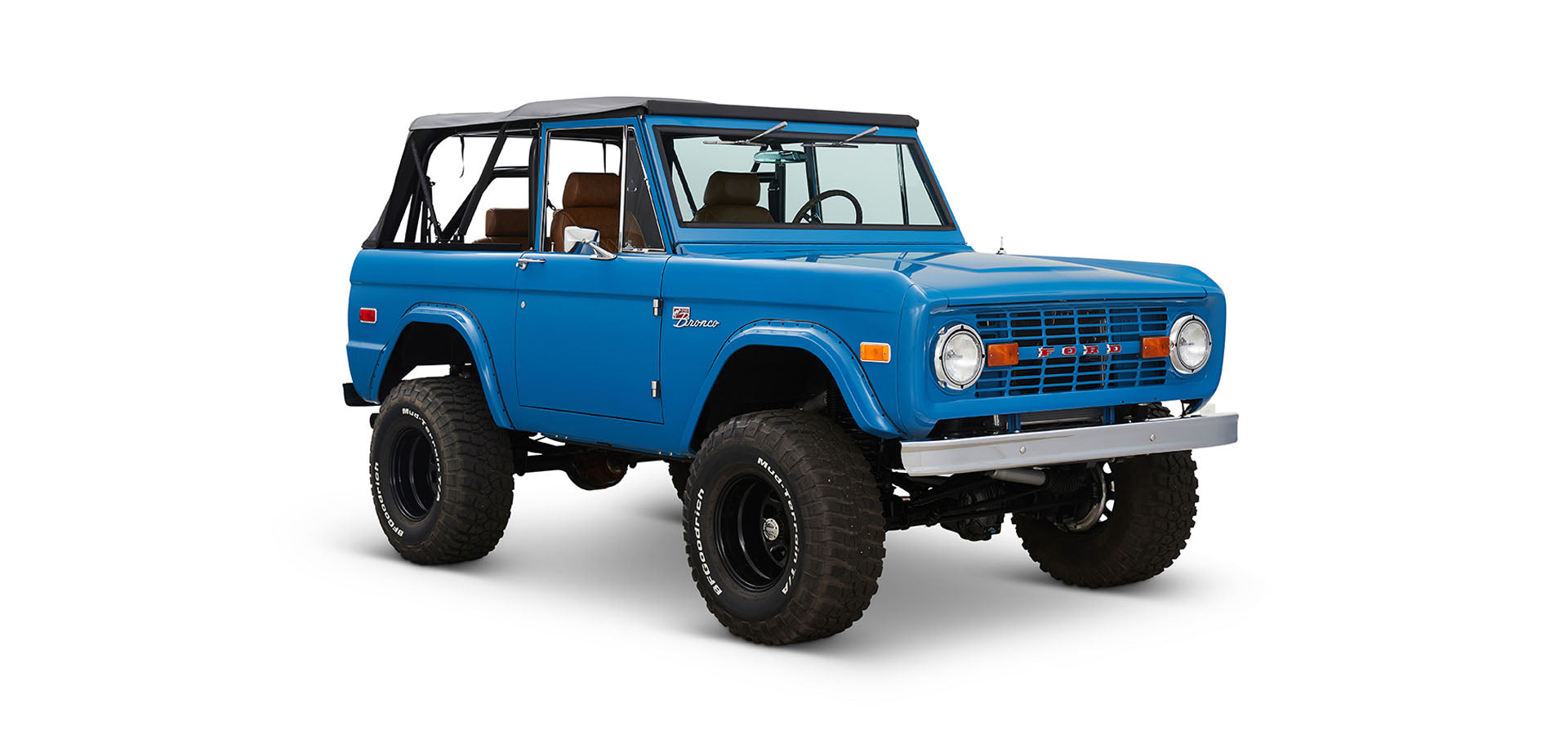 Classic Ford Bronco front view
