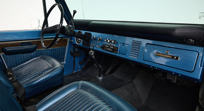 Ford Bronco Restored 1976 Brittany Blue 302 v8 with White Hard Top