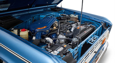 Ford Bronco Restored 1976 Brittany Blue 302 v8 with White Hard Top