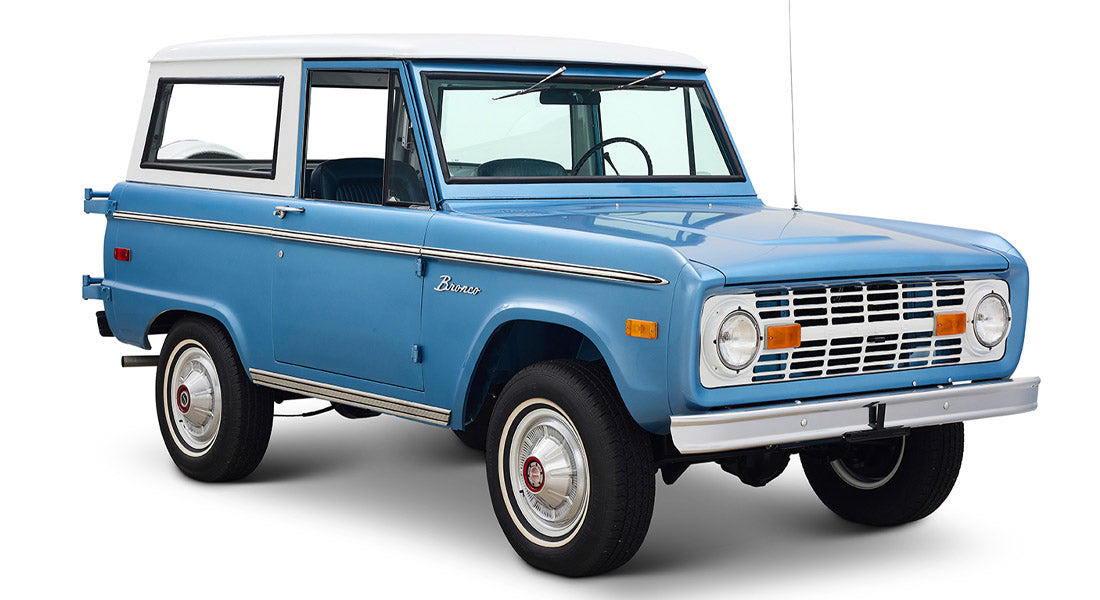 Ford Bronco Restored 1976 Brittany Blue 302 v8 with White Hard Top