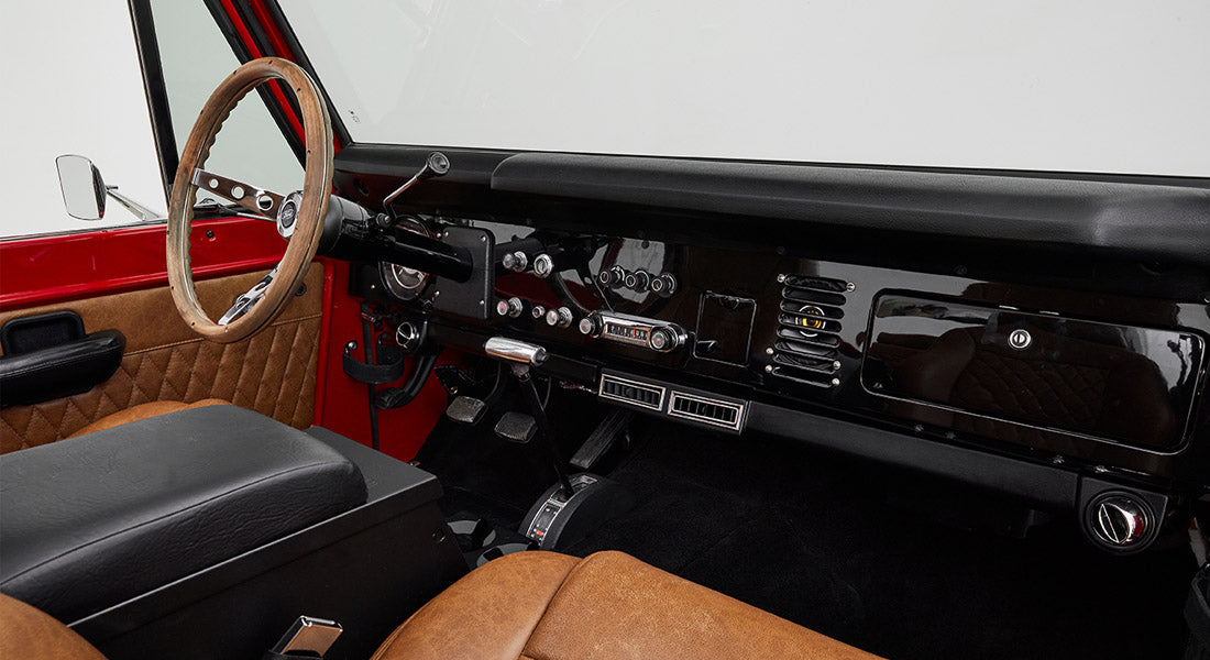 Classic Ford Bronco dashboard