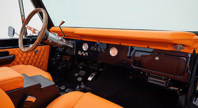 1974 Classic Ford Broncos Coyote Series Alys Beach with Orange Interior and black soft top