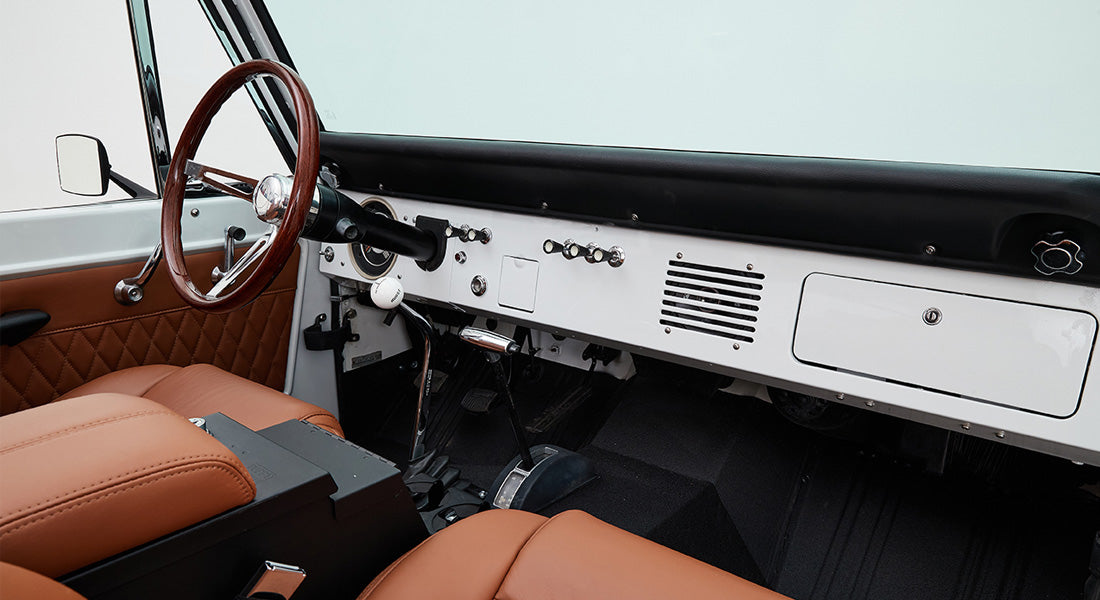 Classic Ford Bronco dashboard