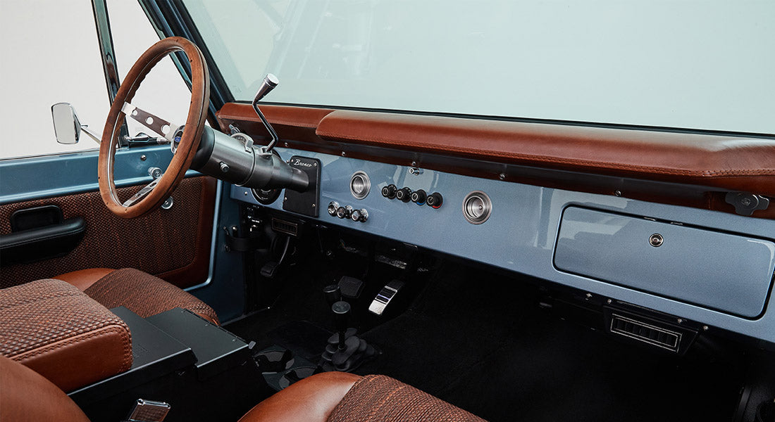 Classic Ford Bronco dashboard